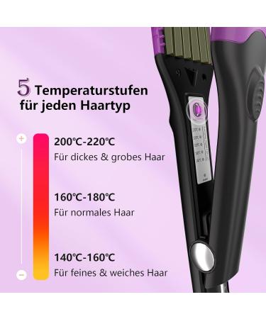 Shop HCAH Crepe Iron - 4 Interchangeable Plates for Fluffy Hairstyle Adjustable Temperature Perfect Waves - International Shipping Available - Buy Online on SooperMarket.com