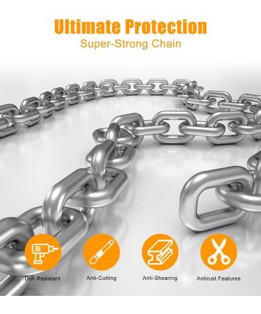 Buy E Scooter Castle: Taikoul Bicycle Lock Handcuff with Key - 95cm Chain Lock for E-Scooters Bicycles Segways Ninebot Xiaomi & Niu - Buy Online on SooperMarket.com