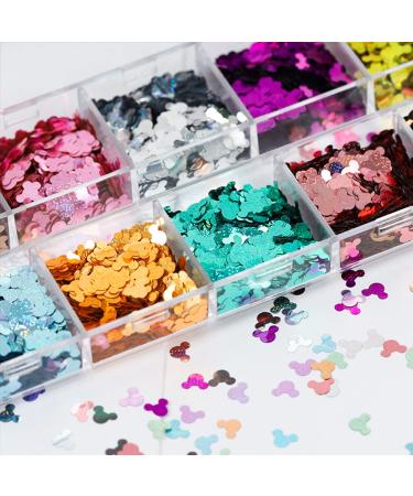 3D Holographic Nail Glitters Art Sequins - Colorful Ultra-Thin Design Flakes for Designer Fashion Nail Art 2021 - Buy Online on SooperMarket.com