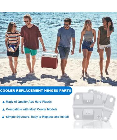 Cooler Replacement Plastic Hinges and Screws Set  Compatible with Coleman Coolers  Set of 2 - Buy Online on SooperMarket.com