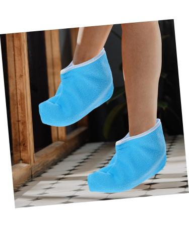 PLAFOPE 1 Pair Waxed Cotton Footmuffs Paraffin Wax Spa Foot Covers Wax Warming Covers Foot Spa Wrapping Cover Wax Booties Paraffin Bath Bags Foot Spa Booties Paraffin Foot Covers Polyester 26.50X19.00X1.00CM Blue - Buy Online on SooperMarket.com