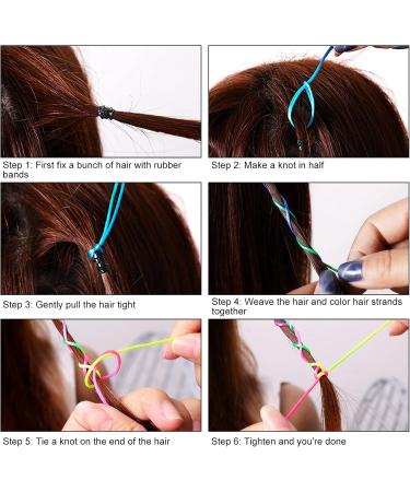 Hair Tinsel Strands Kit Colorful Glitter Bling Sparkly Hair Extension Shiny Hair Extension Tinsels Party Highlights Glitter Hairpieces Hair Accessories for Women Girls Party Cosplay(Silver) - Buy Online on SooperMarket.com