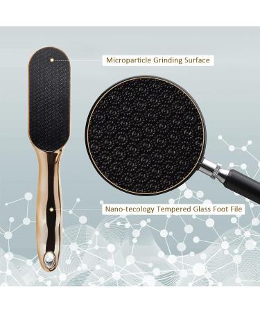 Glass Foot File Callus Remover & Nail Clipper Set | Pedicure Tools for Wet & Dry Feet - Buy Online on SooperMarket.com