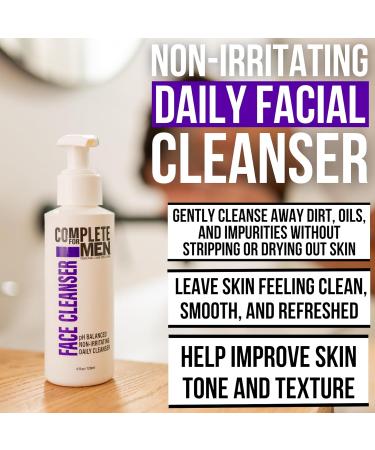Buy pH Balanced Men's Face Cleanser - Hydrating Daily Wash for Dry Skin | Refreshing & Non-Irritating Skin Care - Buy Online on SooperMarket.com