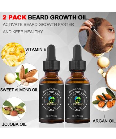 Ultimate Beard Growth Kit - 9 Essential Items for Men | Grooming Set with Oil, Roller, Wash & More | Perfect Christmas Gift for Dad - Buy Online on SooperMarket.com