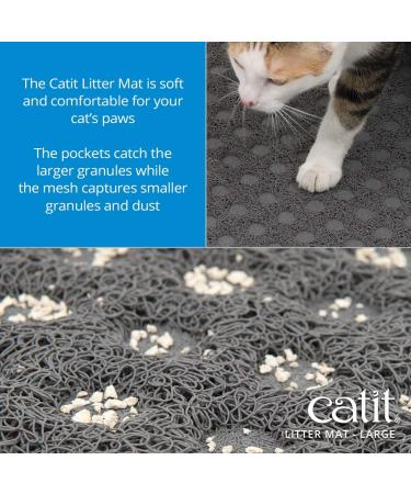 Catit Litter Mat Large 60 x 90 cm Gray Gray 1 count (Pack of 1) - Buy Online on SooperMarket.com