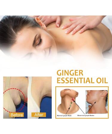 Ginger Essential Massage Oil 10ml - Natural Lymphatic Drainage & Deep Tissue Care - Buy Online on SooperMarket.com