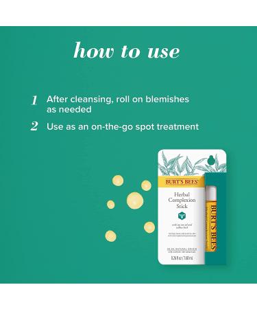 Burt's Bees Herbal Complexion Stick (Pack of 2) - Natural Acne Treatment - Buy Online on SooperMarket.com