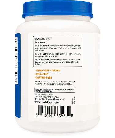Nutricost Baking Soda 5 lbs - Baking, Cleaning, Deodorizing & More - Buy Online on SooperMarket.com