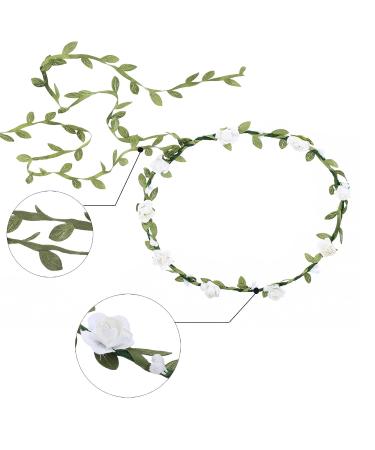 Buy AWAYTR 9-Piece Multi-Colored Flower Crown Garland for Festivals & Weddings - Perfect for Women & Girls - Buy Online on SooperMarket.com