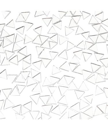 260g Clear Triangle Glass Mirror Tiles - Mini Decorative Mosaic Tiles for Crafts & Jewelry Making - Buy Online on SooperMarket.com