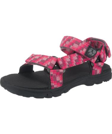 Jack Wolfskin Seven Seas 2 Sandal G light girls sandals comfortable children's shoes for everyday life and leisure children bathing shoes with adjustable Velcro fastener 31 EU Pink Tropic Pink 2145
