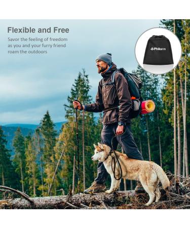 Philorn Super Elastic Freehand Dog Leash 120-170 cm with Belt Pocket - Jogging Leash for Large Dogs Up to 65 kg Reflective & Bungee Design - Perfect for Active Dog Owners - Buy Online on SooperMarket.com