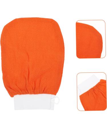 Beavorty 4pcs Bath Gloves and Sponge Set - Exfoliating Shower Accessories in Orange - Buy Online on SooperMarket.com