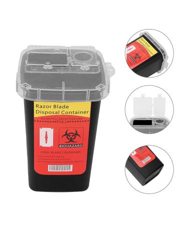 Large Capacity Blade Dispenser Case | One-Way Razor Meter Container for Hair Salons | Black Recycling Storage Solution - Buy Online on SooperMarket.com