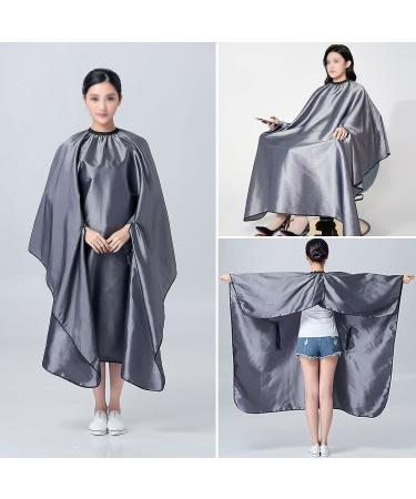 Waterproof Hair Cutting Cape with Hand Holes for Salon Clients - Gray - Buy Online on SooperMarket.com