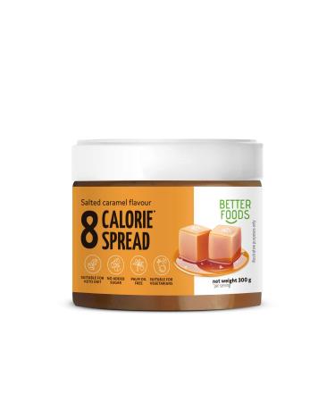 Better Foods 8 Calorie Spread Salted Caramel Flavor | Slimming Food & Low Calorie Diet | 300g