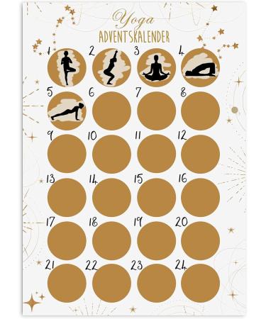 Buy A3 Scratch Advent Calendar | Unique Yoga HELL Christmas Countdown - Buy Online on SooperMarket.com