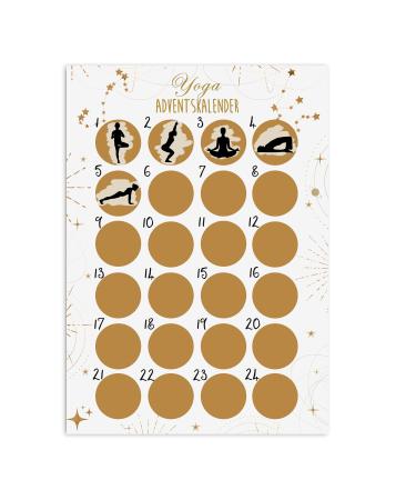 Advent calendar to scratch Advent calendar A3 Christmas calendar Scratch Advent calendar (Yoga HELL)