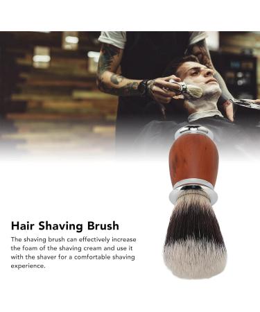 Premium Nylon Shaving Brush with Wooden Handle for Men | Men's Hairdressing Salon Essential - International Shipping Available - Buy Online on SooperMarket.com