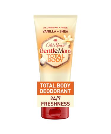 Old Spice Whole Body Deodorant for Men Total Body Deodorant Vanilla + Shea Aluminum Free Deodorant Cream for 24/7 Freshness // Dermatologist Tested Whole Body Deodorant 3.0 oz