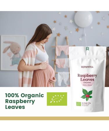 Raspberry Leaf Tea Organic 100g (50 Cups) | Rubus idaeus Pure Dried Loose Herbal Tea REPLANTEA - Buy Online on SooperMarket.com