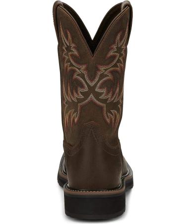 Justin Original Work Boots Men's Stampede Pull-On Square Toe Work Boot - Tan (Size 11.5 Wide) - Buy Online on SooperMarket.com