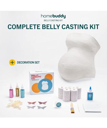 HomeBuddy Belly Cast Kit - DIY Pregnancy Casting for Expecting Moms | Unique Keepsake Gift with Decorating and Painting Kit - Buy Online on SooperMarket.com