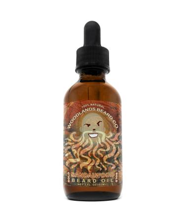Sandalwood Beard Oil A Strong Natural Sandalwood Scent (2 oz.) 2 Fl Oz (Pack of 1)