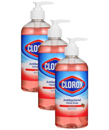 Clorox Liquid Hand Soap Pump oz Hand Soap Liquid Hand Soap Eliminates Germs and Bacteria Soft on Hands Tough on Dirt Strawberry 16 Ounce Hand Soap Hand Wash Soft Soap Foam Soap