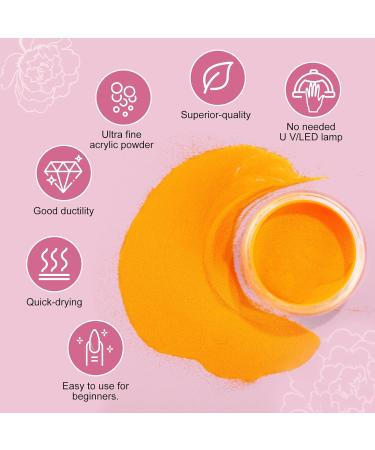 Coscelia Pink Acrylic Powder 2g Professional Acrylic Nail Powder Polymer for 3D French Nail Manicure Extension Nail Carving Beauty Gifts Long-Lasting No Need Nail Lamp Color-ya03-021 - Buy Online on SooperMarket.com