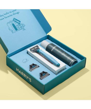 Harry's Holiday Gift Set with Limited Edition Flurry Blue Razor Handle