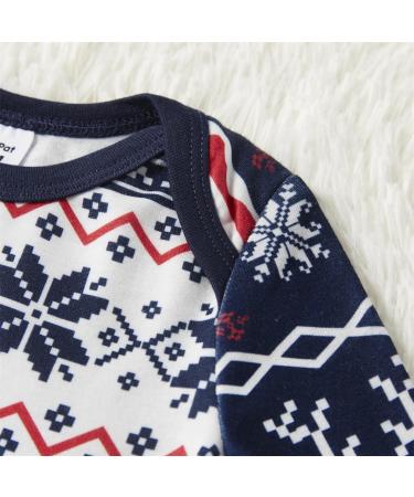 PatPat Family Christmas PJs Matching Sets - Reindeer & Snowflake Patterned Sleepwear | Xmas Pajama Set for Couples & Kids, Baby 12-18 Months, Royal Blue - Buy Online on SooperMarket.com