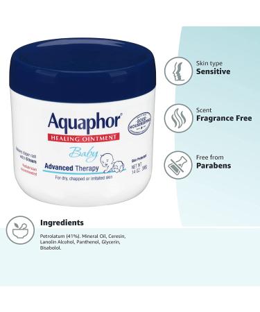Aquaphor Baby Healing Ointment 14oz - Soothing Skin Relief for Babies - Buy Online on SooperMarket.com