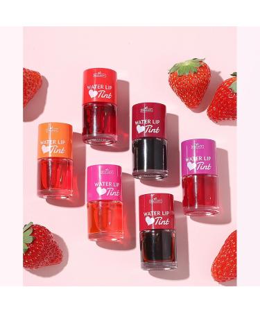 6Pcs Mini Fruit Juice Lip Stain Set - Korean Lip Gloss & Multi-Use Liquid Lipstick | Long Lasting Waterproof High Pigment Colors for Lips & Cheeks - Buy Online on SooperMarket.com