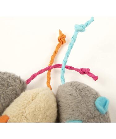 SmartyKat Skitter Critters Catnip Cat Toys - Gray/Cream (3 Count) | Pack of 1 - Buy Online on SooperMarket.com