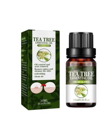 Trendyfave Tea Tree Essential Oils Tea Tree Oil for Skin Anti-Pimples and Acne Moisturizer and Brighten Skin. Tea Tree Oil for Diffuser Humidifier DIY Home Office. Tea Tree Face Oil-10ml