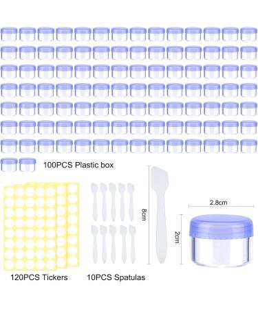 100 Pcs Mini Clear Cosmetic Bottles - 5ml Empty Trial Containers for Lip Balm Lotion & Creme - Screw Cap - Ideal for Travel & Samples - Buy Online on SooperMarket.com