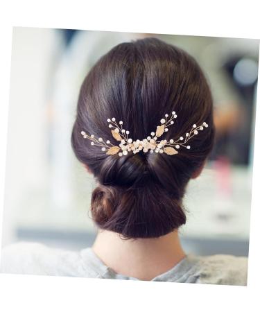 ABOOFAN Decor Hair Accessories Hair Clips Hair Barrettes Wedding Elegant Headdress Wedding Party Headdress Wedding Pearl Hair Pin Hair Side Comb Wedding Hair Pin Hair Comb Prom Bride Metal - Buy Online on SooperMarket.com
