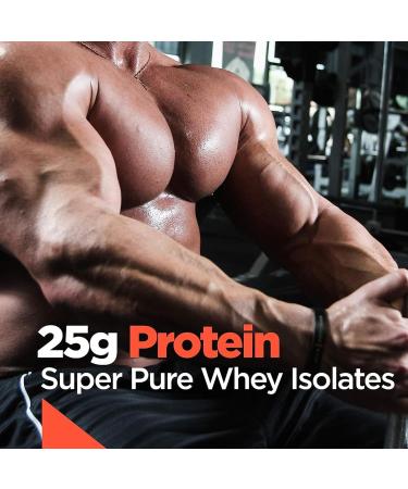 Rule 1 Protein | Super-Pure 100% Whey Isolate & Fast-Acting Whey Hydrolysate | 25 Grams Protein 4 Grams Glutamine & 6 Grams BCAAs Per Serving (5LB Chocolate Fudge) Chocolate Fudge 5LB - Buy Online on SooperMarket.com