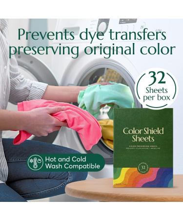CLEANOMIC Color Shield Sheets - 32 Color Preserving Laundry Sheets Prevent Dye Mixing Ideal for International Shipping - Buy Online on SooperMarket.com
