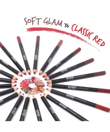 kiss new york Professional Slim Lip Pencil - Creamy Soft, Smooth & Long-Lasting Hot Red Lip Liner - Water-Resistant Lip Crayon for Natural Lip Makeup - Buy Online on SooperMarket.com