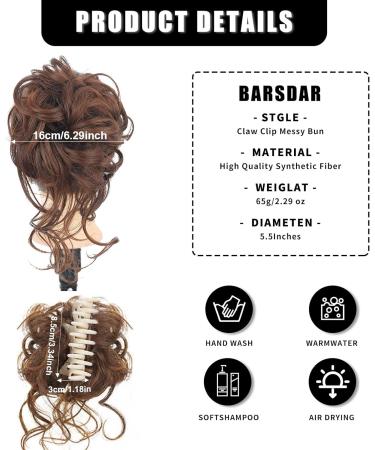 Long beard ball head wig bun grab clip Fluffy natural scrunchie bridal cocktail hairpin Messy Hair Bun Extensions Curly Wavy Hair Scrunchies claw Clip Messy Bun Hairpiece (Light Curry) - Buy Online on SooperMarket.com
