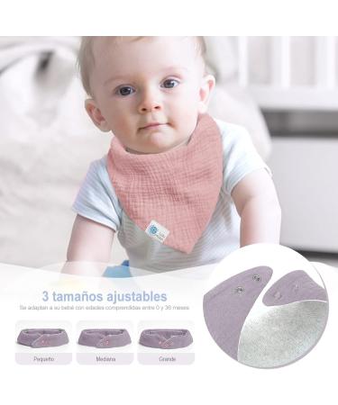 Lulu Moon Baby Bib & Muslin Scarf Set - Triangular Baby Scarves for Boys & Girls (6 Pieces Dream Unicorn) | International Shipping - Buy Online on SooperMarket.com