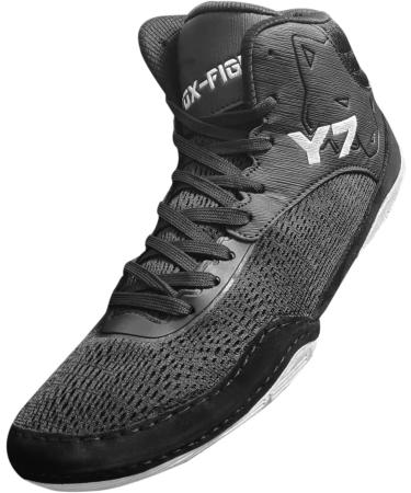 Fox-Fight Y7 Martial Arts Shoes for Men & Women - Breathable Suede Ringer Shoes | Flexible Athletics Fitness Shoes | 46 EU Black & White - Buy Online on SooperMarket.com