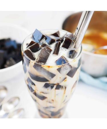 Starry Mart Doking Jelly for Bubble Tea Dessert Topping 800g (Grass Jelly) - Buy Online on SooperMarket.com