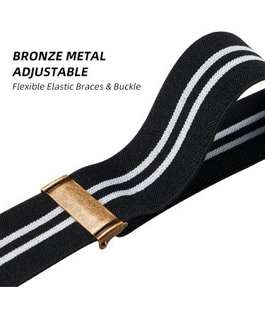 Dresime Caporal Carrier for Men - 4 Strong Hook Clips X Shape Elastic Adjustable Braces for Work & Motorcycle Pants Overalls & Jeans - Durable & Stylish Design - Buy Online on SooperMarket.com