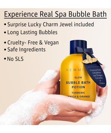 Nutritious Bubble Bath - Turmeric Orange Arnica Essential Oil - Skin Healing & Relaxing Spa Gift - Buy Online on SooperMarket.com