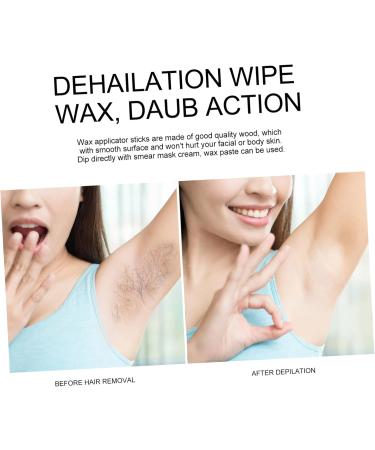 Beavorty 600 Pcs Wax Stick Hair Removal Tool - Wooden Face Waxing Sticks for Smooth Skin | International Shipping Available - Buy Online on SooperMarket.com