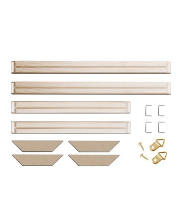DIY Solid Wood Canvas Frame Kit 36 x48 Inch for Oil Painting & Wall Art - Customized Wooden Art Frames for Paintings & Canvases - Easy to Build Canvas Stretching System - Framed Picture Accessories 36"x48"